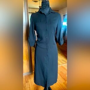 Black long shirt, dress size extra small